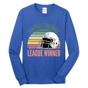 Fantasy Football League Winner Gift Tall Long Sleeve T-Shirt