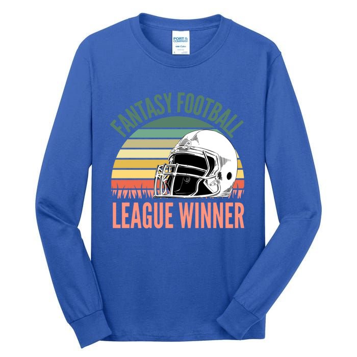 Fantasy Football League Winner Gift Tall Long Sleeve T-Shirt