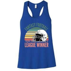 Fantasy Football League Winner Gift Women's Racerback Tank