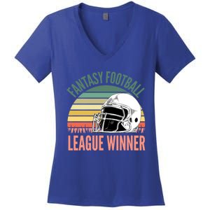 Fantasy Football League Winner Gift Women's V-Neck T-Shirt