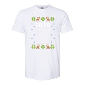 Flamingo: Fa La La La Mingo Ugly Christmas Gift Softstyle CVC T-Shirt