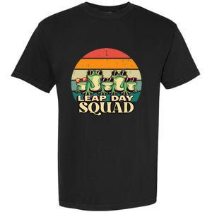 Funny Frog Lover Leap Day Squad February 29 Cool Retro Style Garment-Dyed Heavyweight T-Shirt