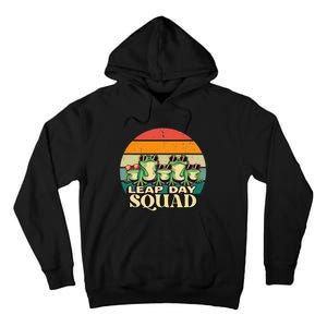 Funny Frog Lover Leap Day Squad February 29 Cool Retro Style Tall Hoodie