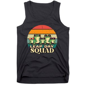 Funny Frog Lover Leap Day Squad February 29 Cool Retro Style Tank Top