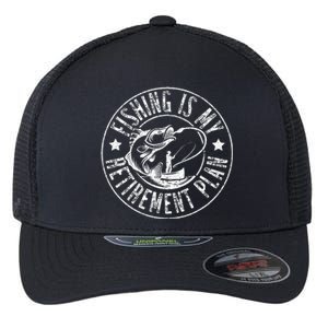 Funny Fishing Lover & Retired Fishing Is My Retirement Plan  Flexfit Unipanel Trucker Cap