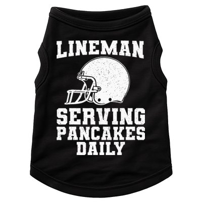 Funny Football Lineman Art For Offensive Lineman Doggie Tank