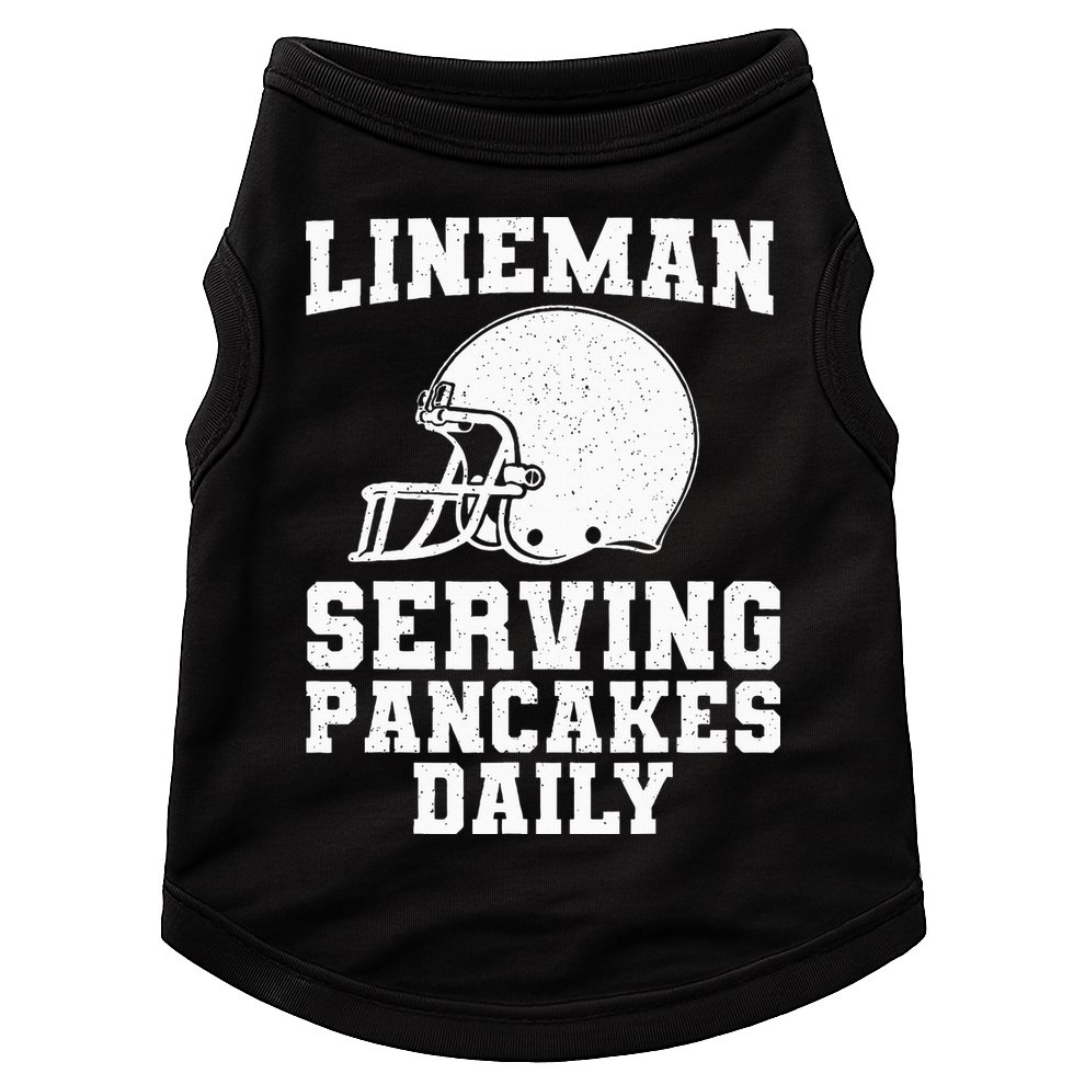 Funny Football Lineman Art For Offensive Lineman Doggie Tank