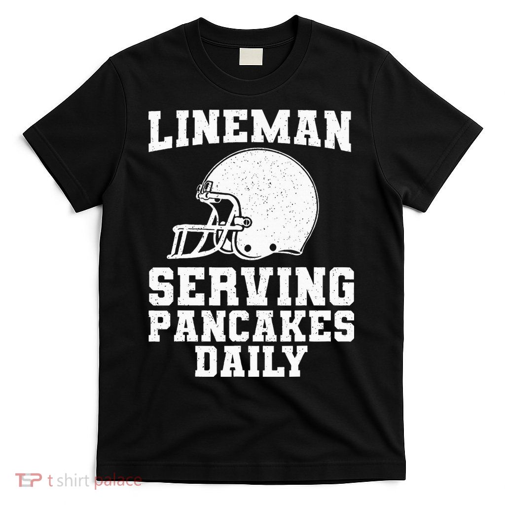 Funny Football Lineman Art For Offensive Lineman T-Shirt
