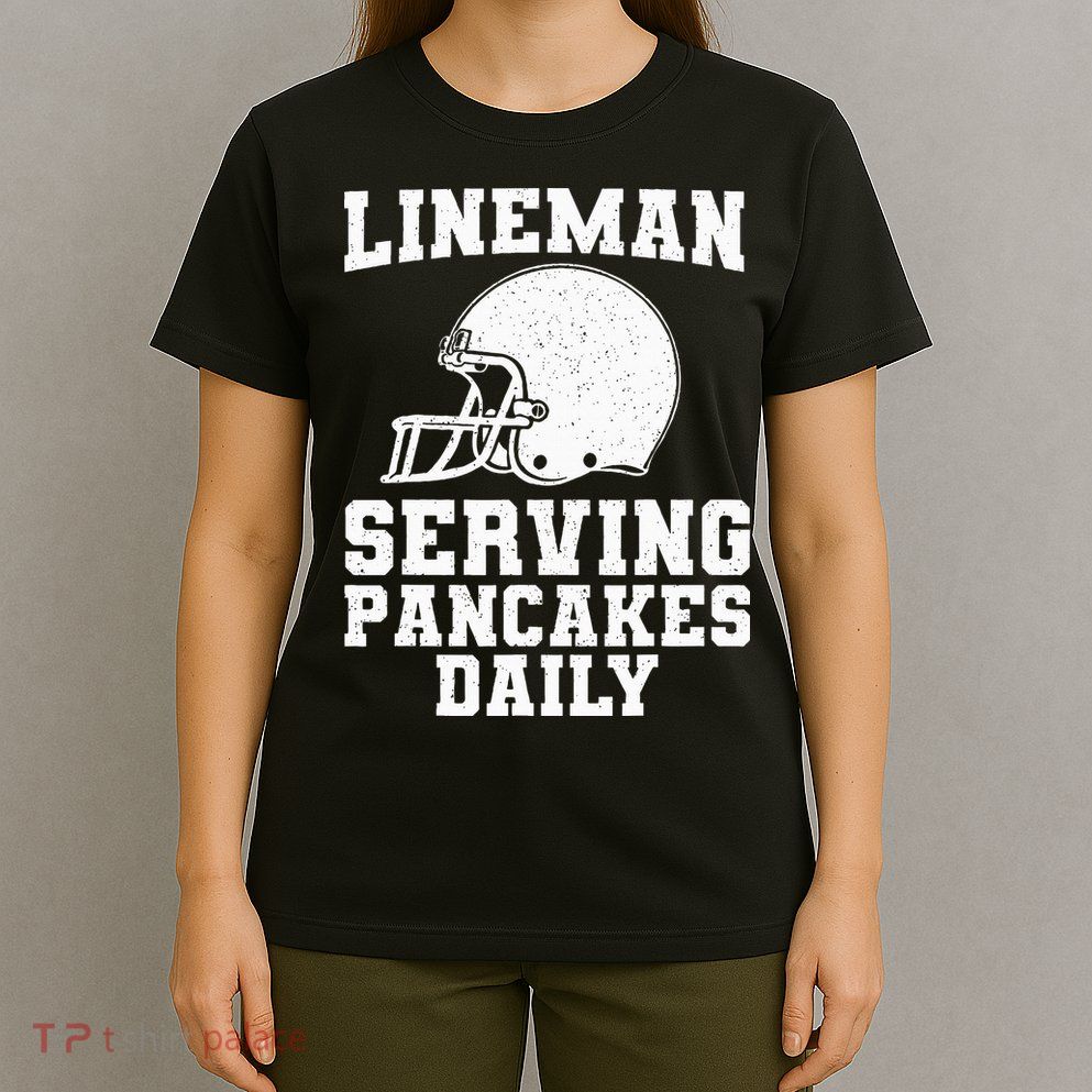 Funny Football Lineman Art For Offensive Lineman T-Shirt