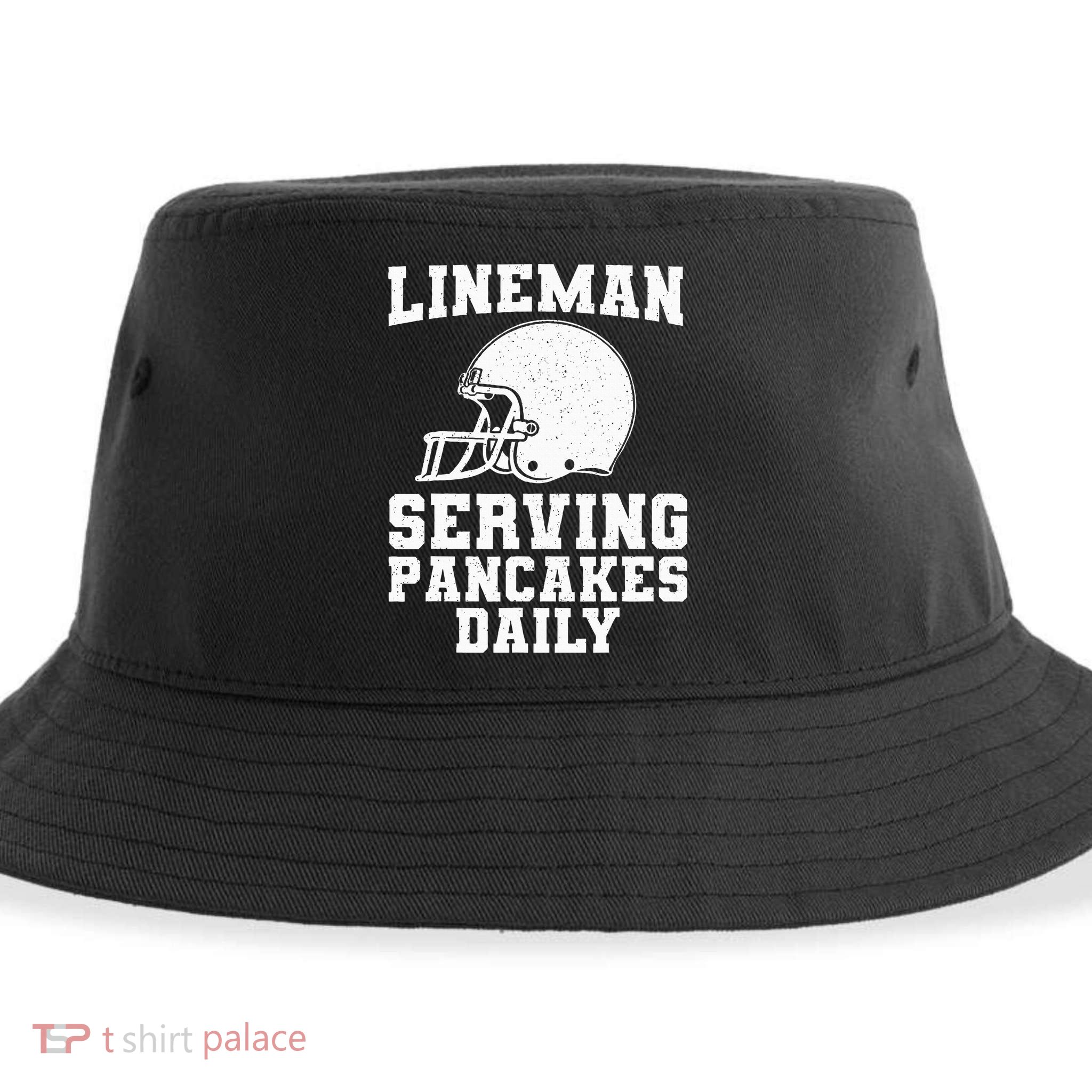 Funny Football Lineman Art For Offensive Lineman Sustainable Bucket Hat
