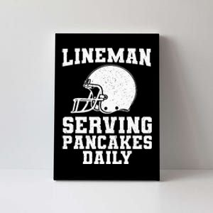 Funny Football Lineman Art For Offensive Lineman Canvas