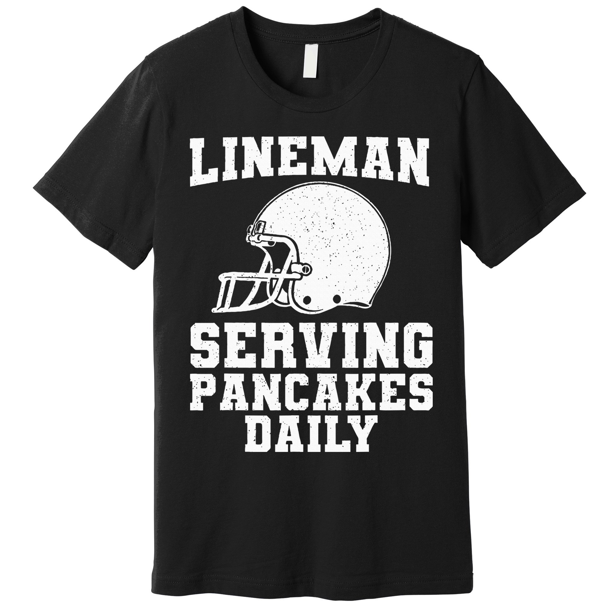 Funny Football Lineman Art For Offensive Lineman Premium T-Shirt