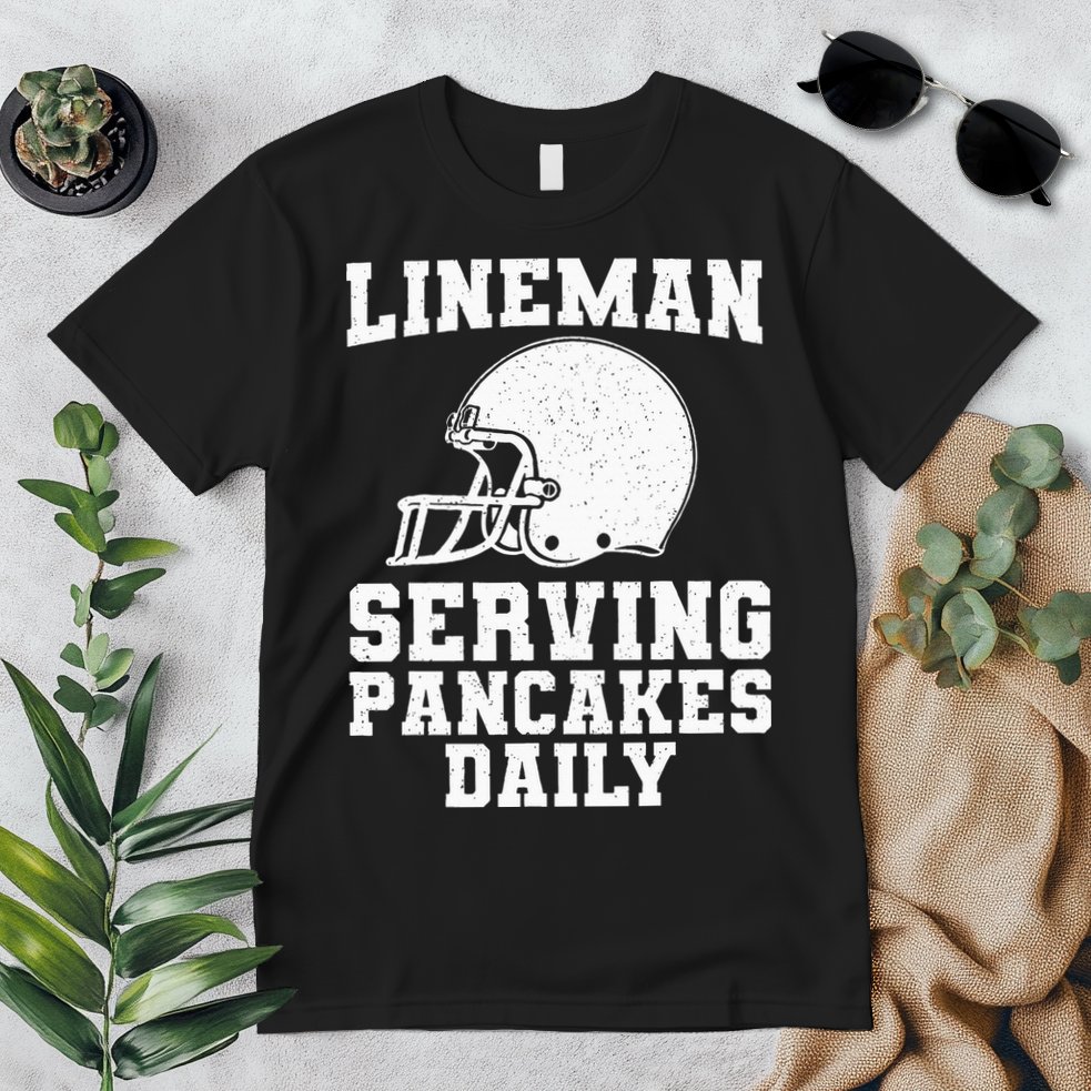 Funny Football Lineman Art For Offensive Lineman Premium T-Shirt