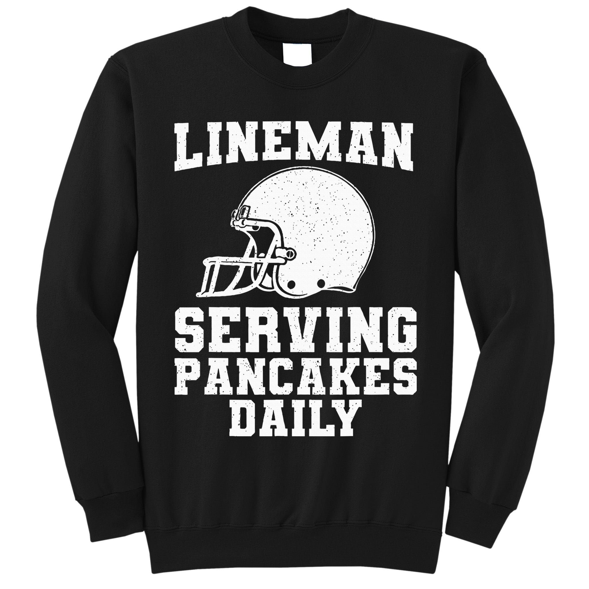 Funny Football Lineman Art For Offensive Lineman Tall Sweatshirt