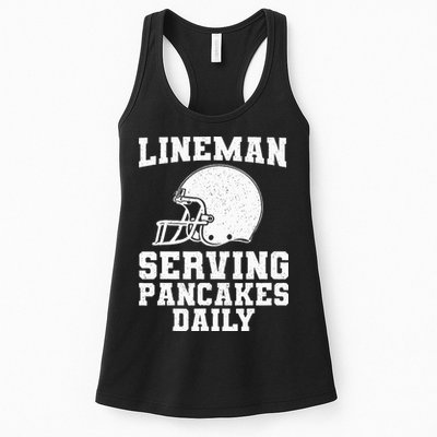 Funny Football Lineman Art For Offensive Lineman Womens Tank Top