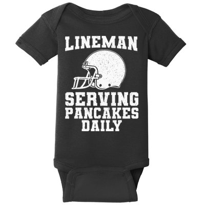 Funny Football Lineman Art For Offensive Lineman Baby Bodysuit