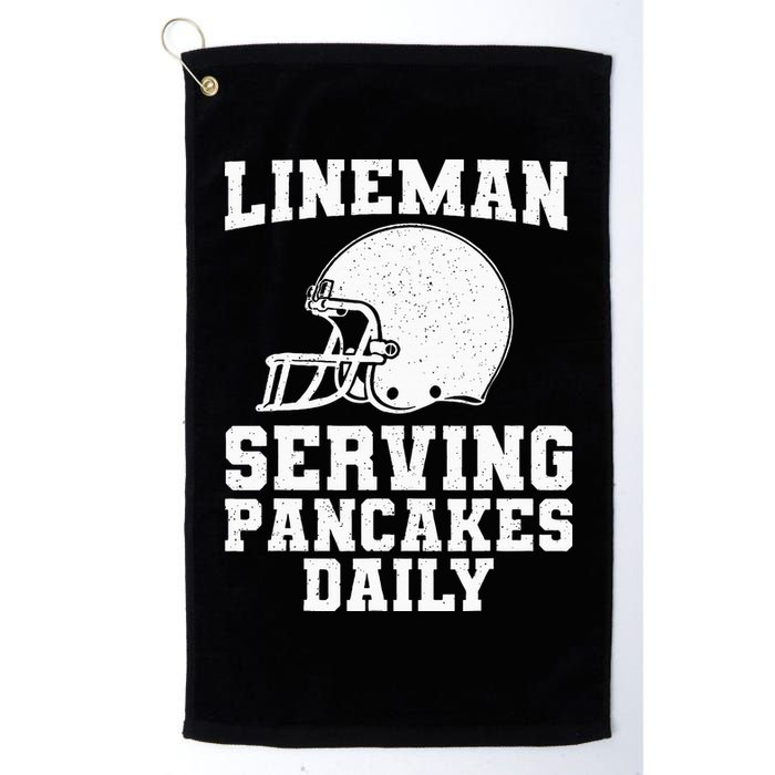 Funny Football Lineman Art For Offensive Lineman Golf Towel
