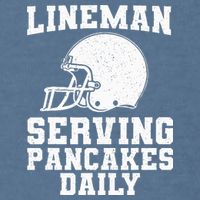 Funny Football Lineman Art For Offensive Lineman Garment-Dyed Sweatshirt