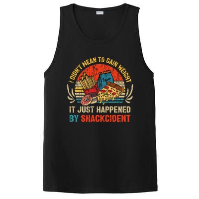 Funny Food Lover I DidnT Mean To Gain Weight Retro Sunset PosiCharge Competitor Tank