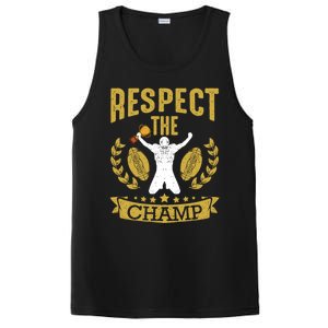 Fantasy Football League Champion Respect The Champ Trophy Gift PosiCharge Competitor Tank