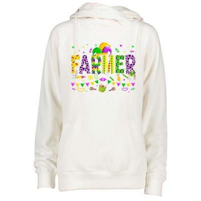 Funny Farmer Lover Mardi Gras Carnival Party Meaningful Gift Womens Funnel Neck Pullover Hood