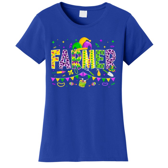 Funny Farmer Lover Mardi Gras Carnival Party Meaningful Gift Women's T-Shirt