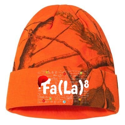 Funny Fa La 8 Merry Xmas Song Math Teacher Santa Hat Kati Licensed 12" Camo Beanie