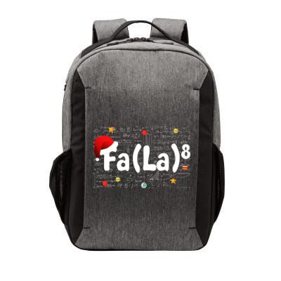 Funny Fa La 8 Merry Xmas Song Math Teacher Santa Hat Vector Backpack