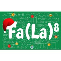 Funny Fa La 8 Merry Xmas Song Math Teacher Santa Hat Bumper Sticker