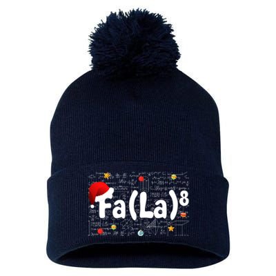 Funny Fa La 8 Merry Xmas Song Math Teacher Santa Hat Pom Pom 12in Knit Beanie