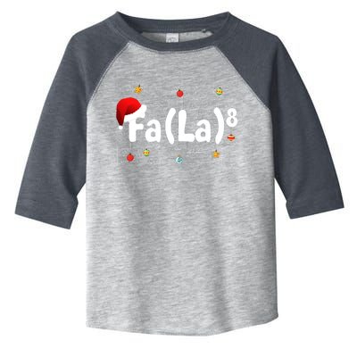 Funny Fa La 8 Merry Xmas Song Math Teacher Santa Hat Toddler Fine Jersey T-Shirt