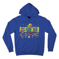 Funny Firefighter Lover Mardi Gras Carnival Party Gift Hoodie