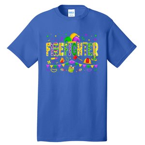 Funny Firefighter Lover Mardi Gras Carnival Party Gift Tall T-Shirt