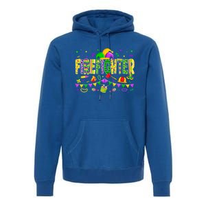 Funny Firefighter Lover Mardi Gras Carnival Party Gift Premium Hoodie