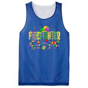 Funny Firefighter Lover Mardi Gras Carnival Party Gift Mesh Reversible Basketball Jersey Tank