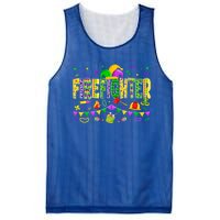 Funny Firefighter Lover Mardi Gras Carnival Party Gift Mesh Reversible Basketball Jersey Tank