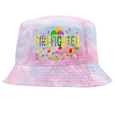 Funny Firefighter Lover Mardi Gras Carnival Party Gift Tie-Dyed Bucket Hat