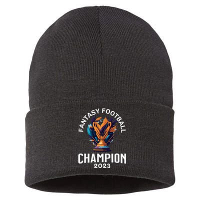 Fantasy Football League Champion Winner Sustainable Knit Beanie