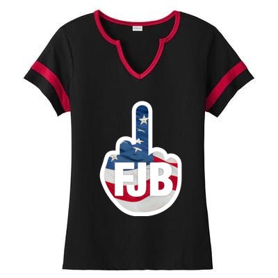 FJB Flag Logo Apparel Ladies Halftime Notch Neck Tee