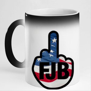 FJB Flag Logo Apparel 11oz Black Color Changing Mug