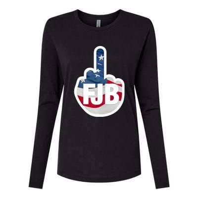 FJB Flag Logo Apparel Womens Cotton Relaxed Long Sleeve T-Shirt