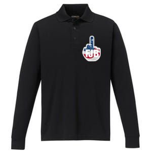 FJB Flag Logo Apparel Performance Long Sleeve Polo