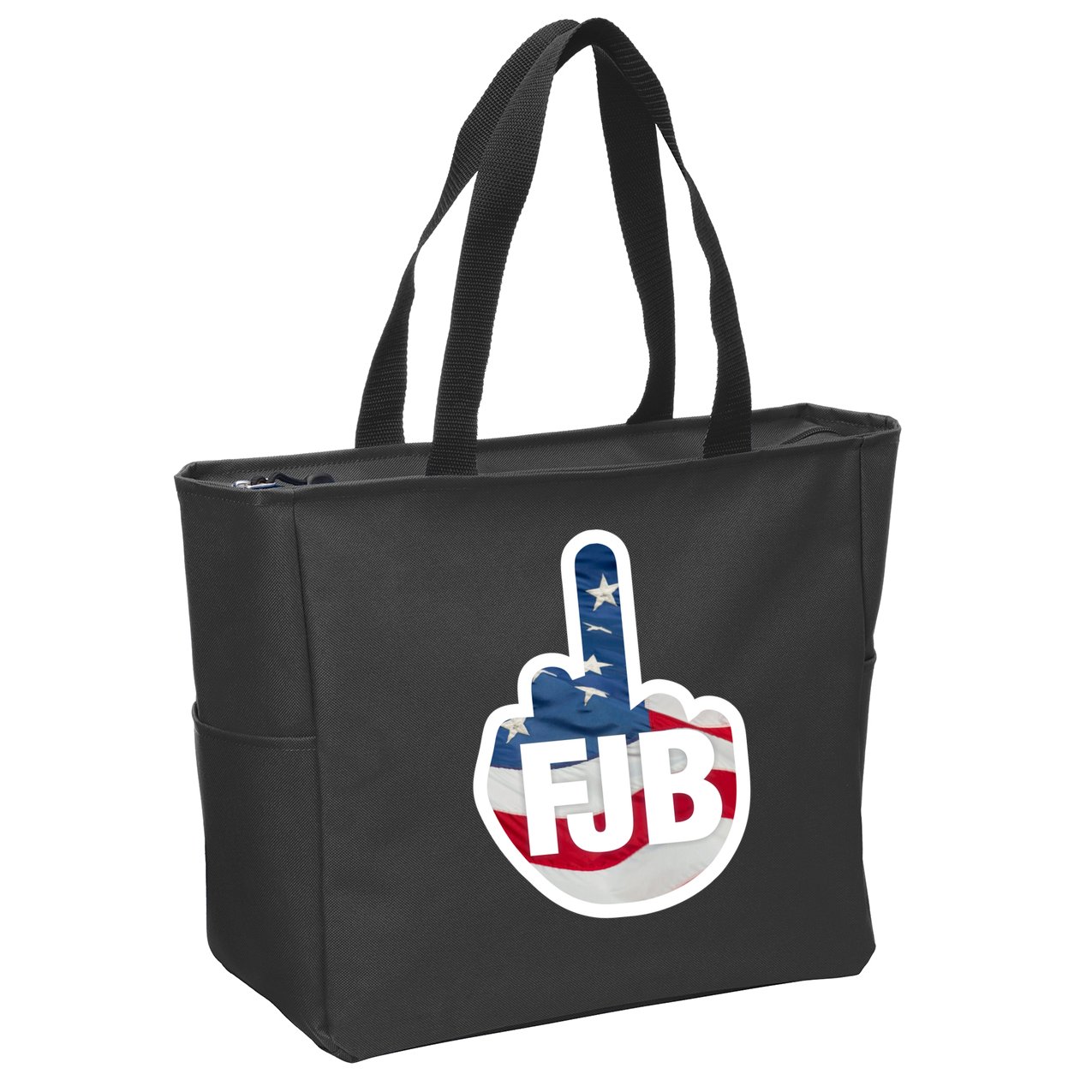 FJB Flag Logo Apparel Zip Tote Bag