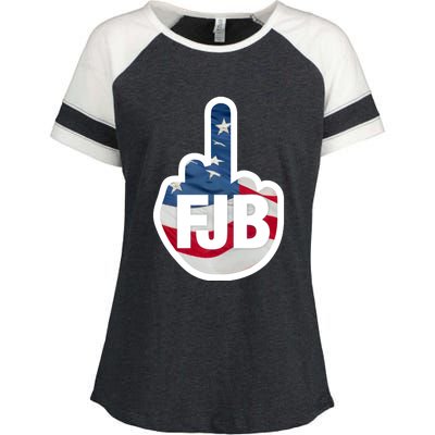 FJB Flag Logo Apparel Enza Ladies Jersey Colorblock Tee