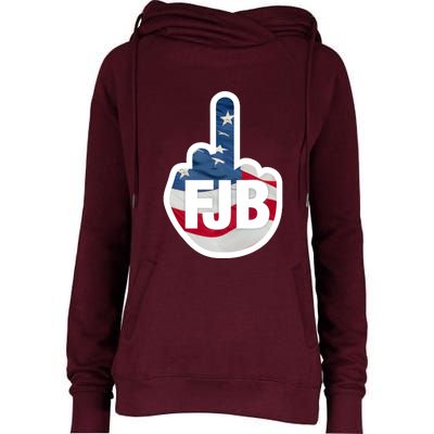 FJB Flag Logo Apparel Womens Funnel Neck Pullover Hood