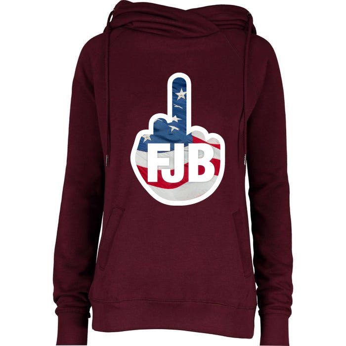 FJB Flag Logo Apparel Womens Funnel Neck Pullover Hood