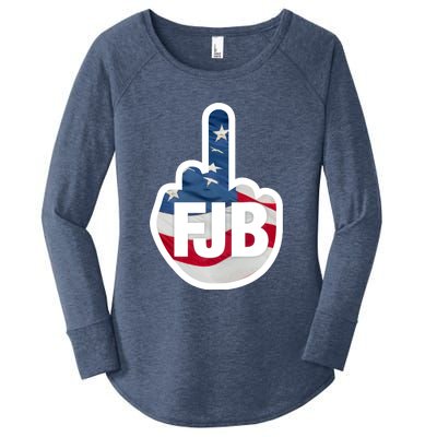 FJB Flag Logo Apparel Women's Perfect Tri Tunic Long Sleeve Shirt