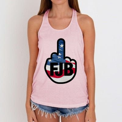 FJB Flag Logo Apparel Women's Knotted Racerback Tank