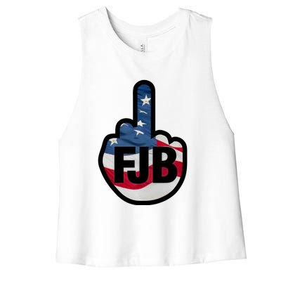 FJB Flag Logo Apparel Women's Racerback Cropped Tank