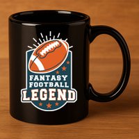 Fantasy Football Legend 11oz C Handle Ceramic Mug